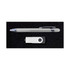 A silver pen and a white USB drive displayed on a black background, part of the Alliance Gift Set.