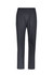 Men's scrub pants in dark grey with an elastic waistband and side pocket, featuring a minimal design.