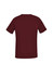 A burgundy women's V-neck scrub top with short sleeves, featuring a simple design and no visible logos.