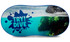 A full-colour auto sunshade featuring an underwater scene with vibrant coral and fish, alongside a branding logo.