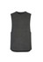A men's sleeveless tee in dark grey with a simple, unbranded design and a relaxed fit.