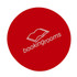 A red circular icon featuring a white book illustration and the text "bookingrooms" underneath.