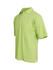 A light green men's cotton polo shirt with a collar, short sleeves, and a logo.