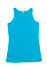 A women's singlet in a vibrant turquoise colour, featuring a classic tank design and an unobtrusive logo.