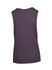 A women's combed cotton tank in dark grey, featuring a simple design and no sleeves. It has a logo on the back.