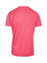 A red unisex T-shirt made of 100% polyester, featuring a simple design and an unspecified logo.