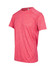 A red unisex T-shirt made from 100% polyester, featuring a logo.