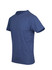 A blue heavy marl T-shirt with a classic crew neckline and short sleeves, featuring a logo.