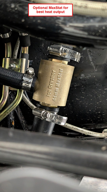 Massimo TBoss 550 | 560 Ice Crusher Cab Heater With Defrost shown with Optional MaxStat Massimo TBoss 550 | 560 Ice Crusher Cab Heater With Defrost shown with Optional MaxStat