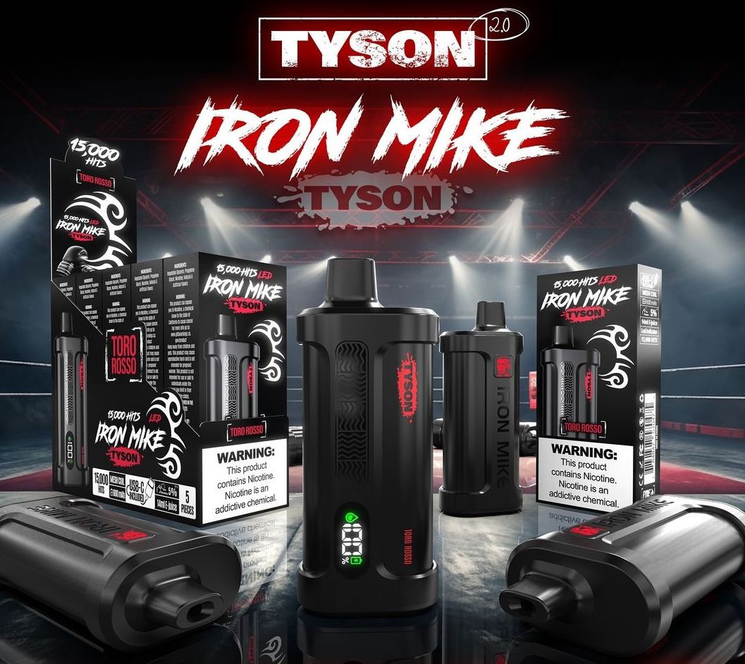Tyson 2.0 Iron Mike 15000 Puffs Disposable Vape - 5 Pack Tyson 2.0 Iron Mike 15000 Puffs Disposable Vape - 5 Pack