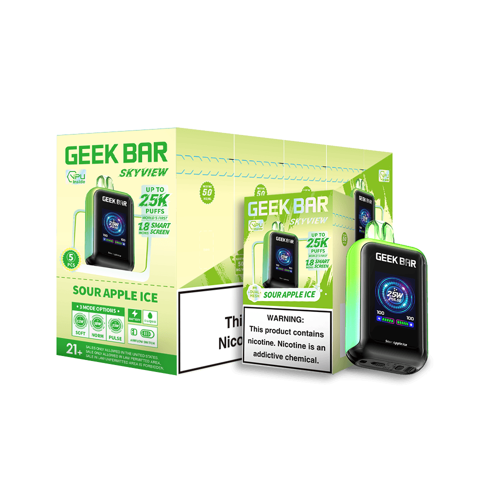 Geek Bar Skyview Disposable 5% 25K - 5 Pack Geek Bar Skyview Disposable 5% 25K - 5 Pack