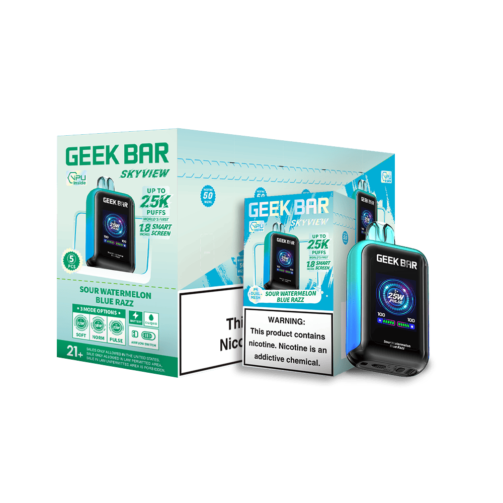 Geek Bar Skyview Disposable 5% 25K - 5 Pack Geek Bar Skyview Disposable 5% 25K - 5 Pack