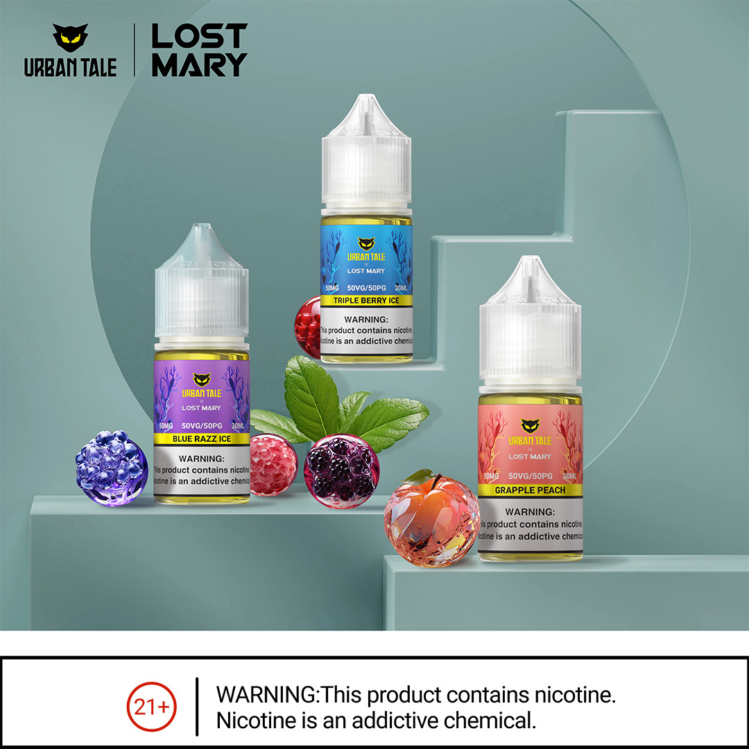 Urban Tale x Lost Mary Nicotine Salt E-Liquid - 10 Pack Urban Tale x Lost Mary Nicotine Salt E-Liquid - 10 Pack