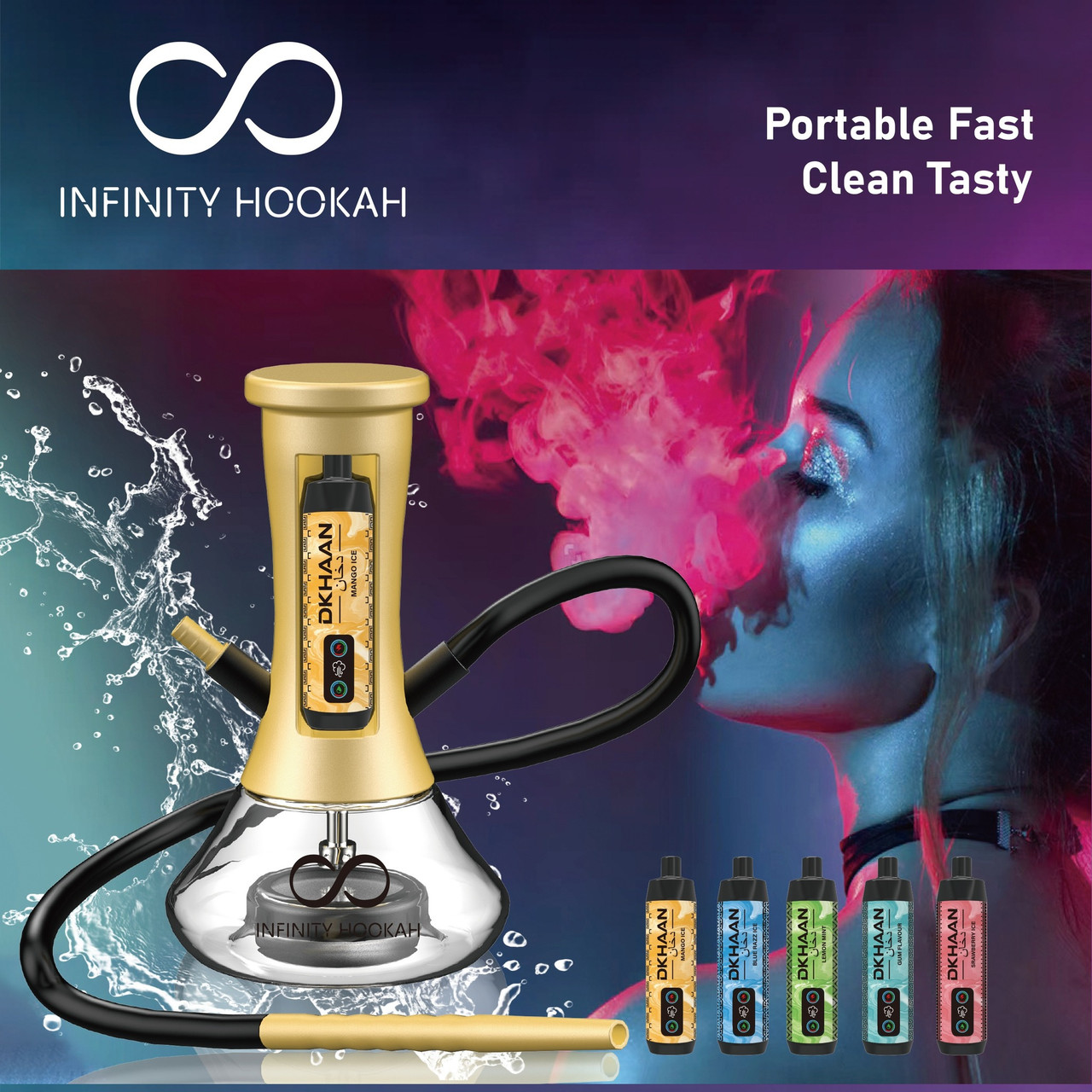 dkhaan vape flavors MFU SHISHA X3 Hookah 150K Puff Disposable Online