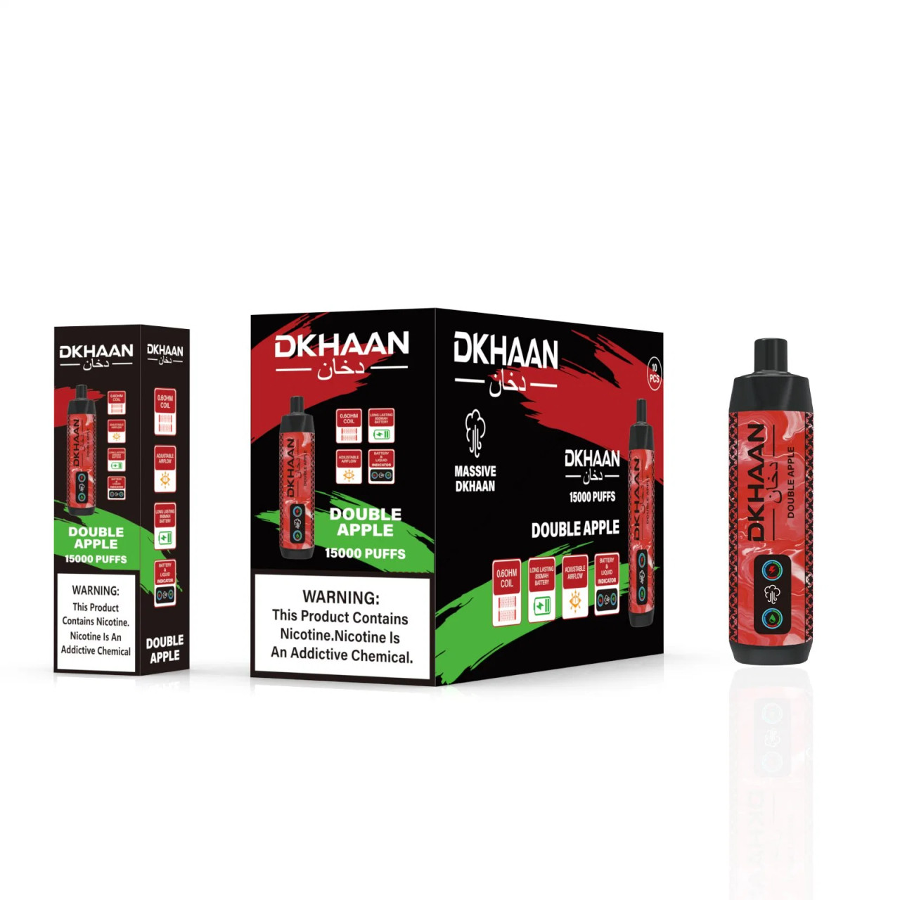 Dkhaan 15k Puffs Disposable Hookah Refill Pod - 10 Pack Dkhaan 15k Puffs Disposable Hookah Refill Pod - 10 Pack