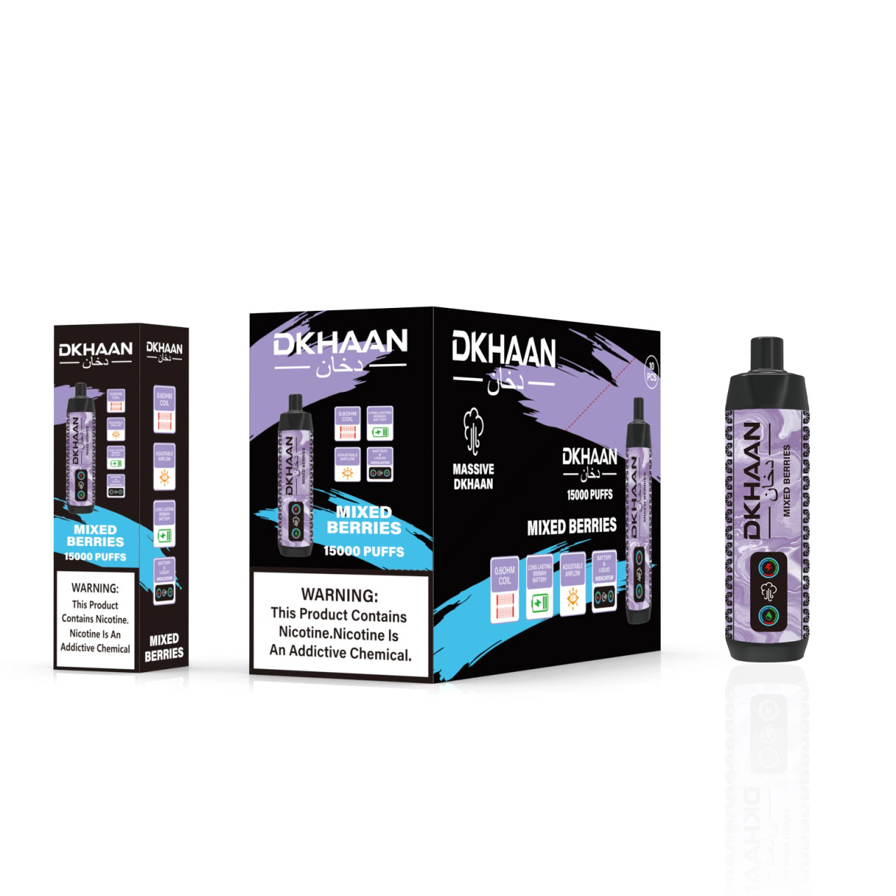 Dkhaan 15k Puffs Disposable Hookah Refill Pod - 10 Pack Dkhaan 15k Puffs Disposable Hookah Refill Pod - 10 Pack