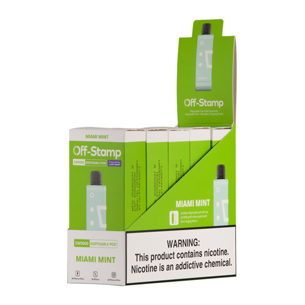 Off Stamp SW9000 Disposable Pod Refill - 5 Pack Off Stamp SW9000 Disposable Pod Refill - 5 Pack