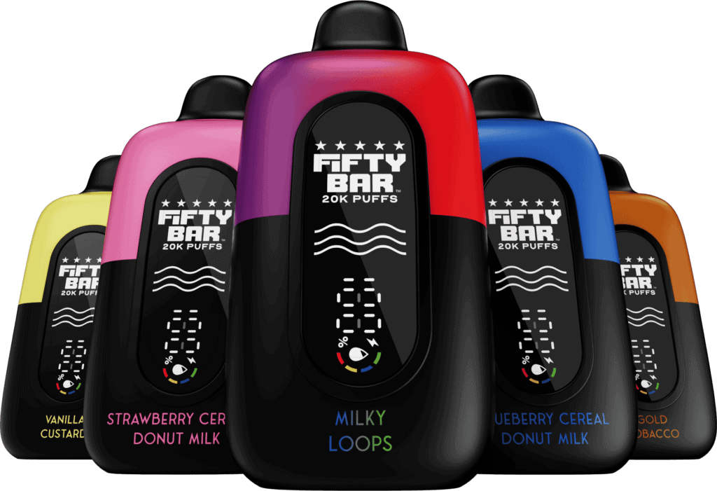 fifty bar vape gummy whip Fifty Bar 20K Puffs Disposable Vape Wholesale