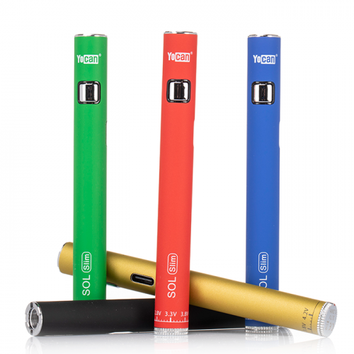 Yocan SOL Slim Battery - Assorted Colors - 20 Count Display