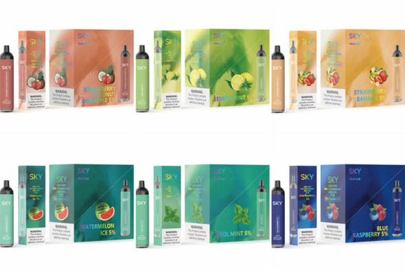 Sky Rechargeable Disposable 4500 Puffs - 10 Pack Sky Rechargeable Disposable 4500 Puffs - 10 Pack