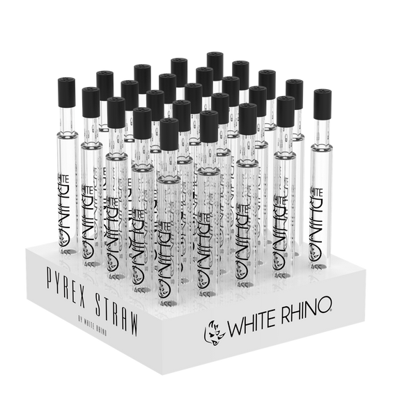 Pyrex V2 Dab Straw With Silicone Cap - 25 Count Display