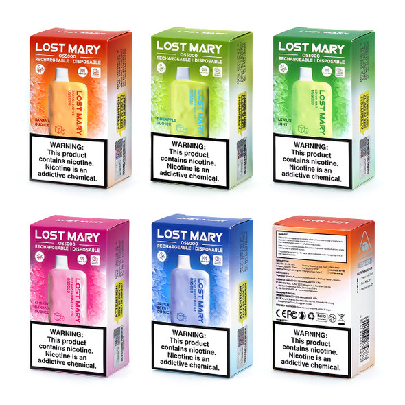 Lost Mary OS5000 Rechargeable Disposable Vape View 2 Lost Mary OS5000 Rechargeable Disposable Vape View 2