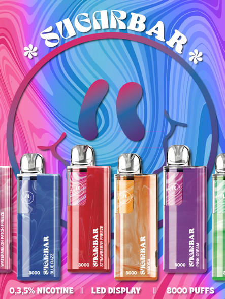 Sugar Bar SB8000 Disposable Vape Banner Sugar Bar SB8000 Disposable Vape Banner