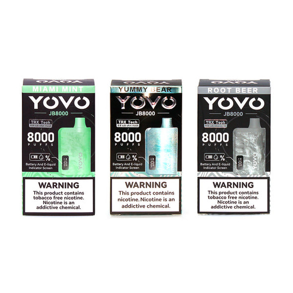 Yovo JB8000 Smart Disposable Vape - 5 Pack Yovo JB8000 Smart Disposable Vape - 5 Pack