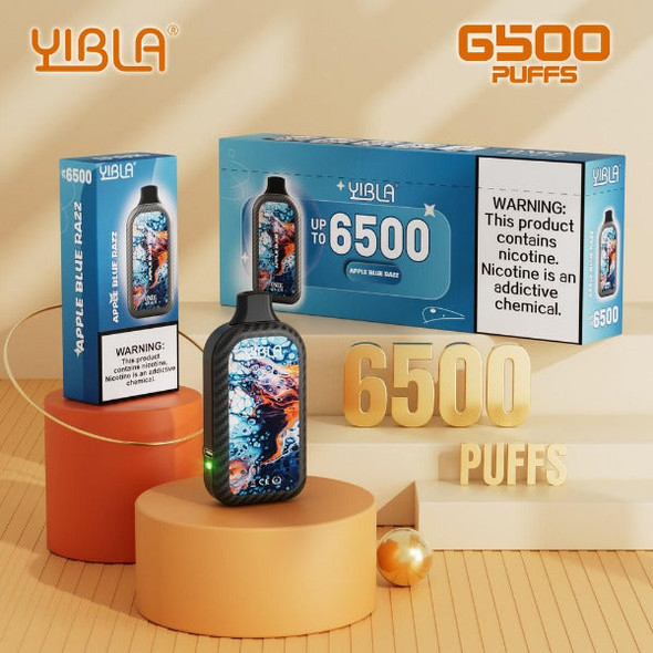 Yibla Rechargeable  6500  Puffs- 10 Pack