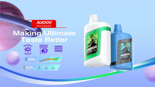 Smok Novo Bar AL6000 Disposable Vape 5% - 10 Pack