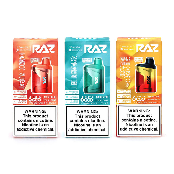 Geek Vape Raz CA6000 Disposable Vape - 10 Pack