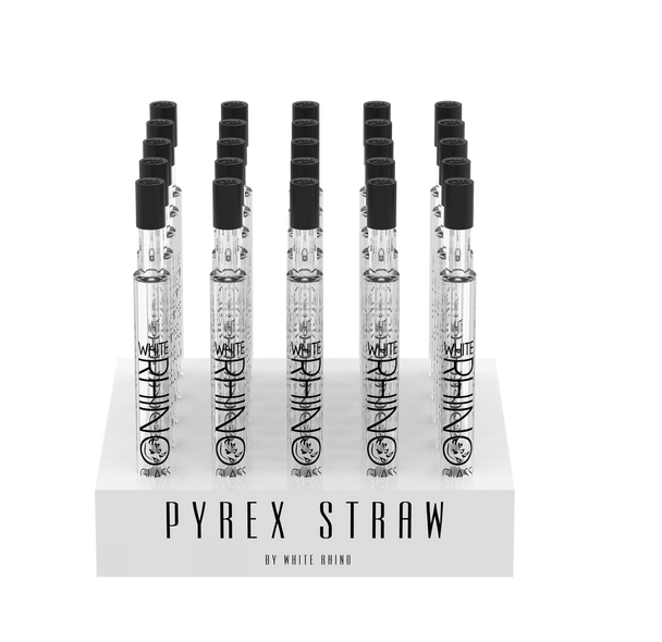 Pyrex V2 Dab Straw With Silicone Cap - 25 Count Display