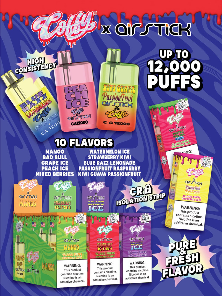 Coffy x Air Stick CA12000 Disposable Vape All Flavors