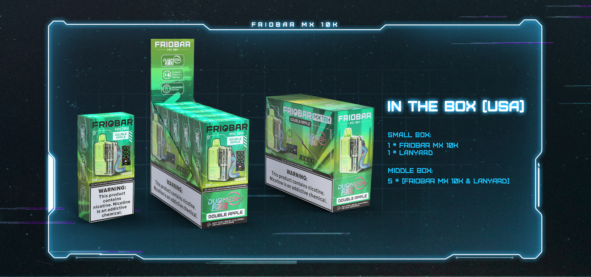Frio Bar MX 10,000 Puffs Disposable Vape Banner View 3