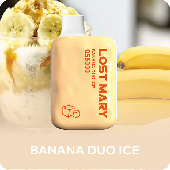 Lost Mary OS5000 Frozen Edition Disposable Vape Banana Duo Ice