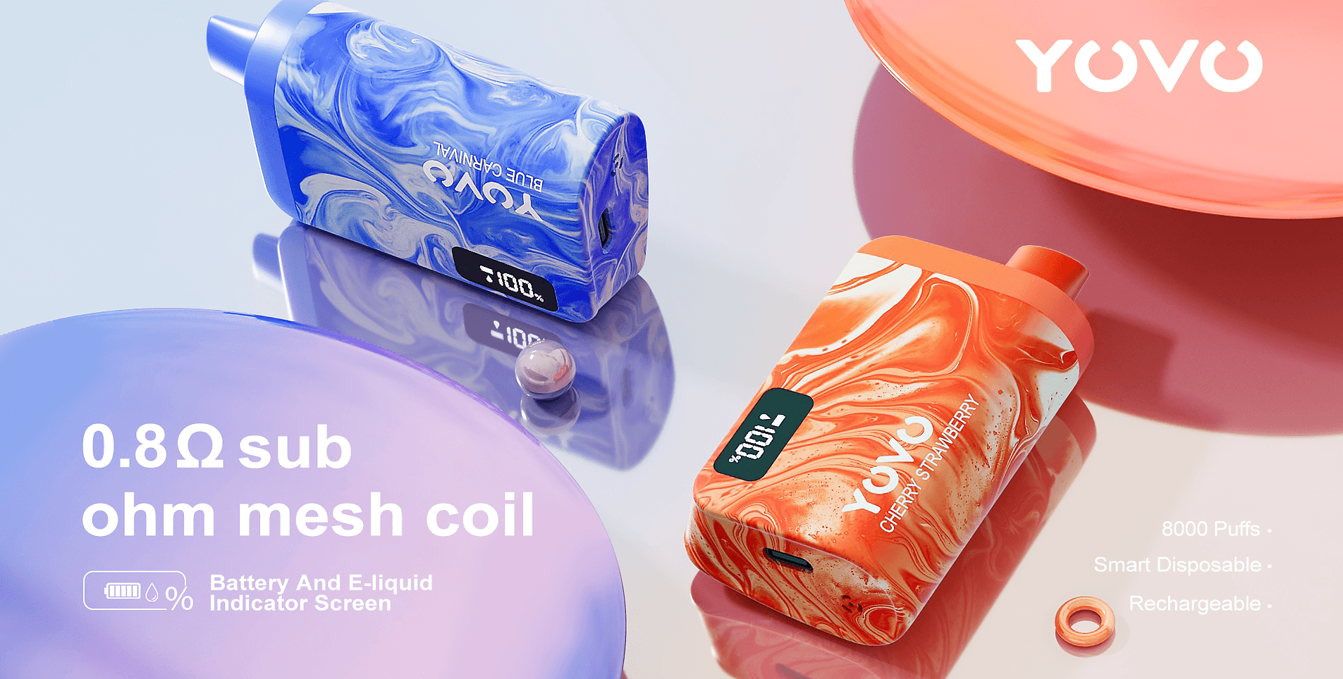 Yovo JB8000 Smart Disposable Vape - 5 Pack