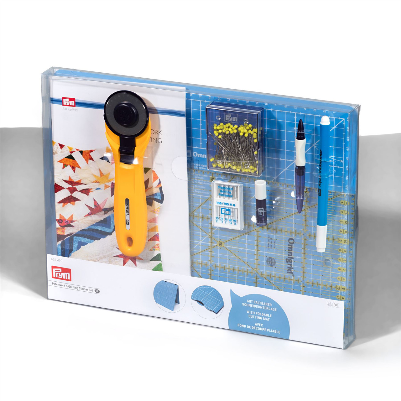 Prym Patchwork & Quilten Starter Set (cm), Blauw, GB