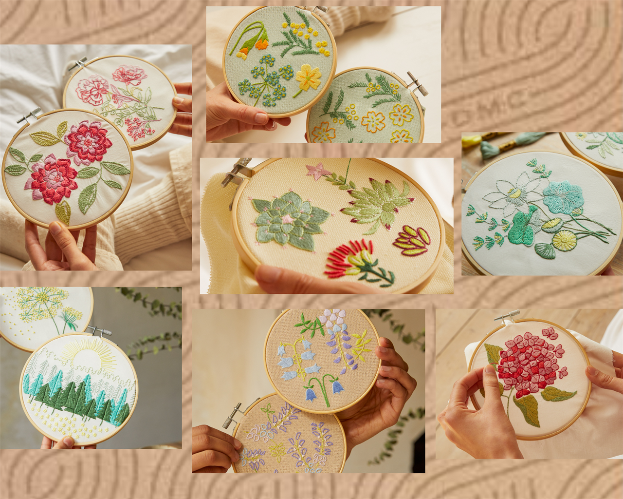 DMC Mindful Making Embroidery Kits