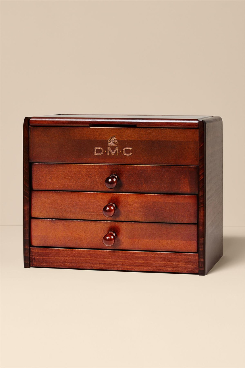 DMC Wooden Collectors Box Includes 1x Skein of All 500 Stranded