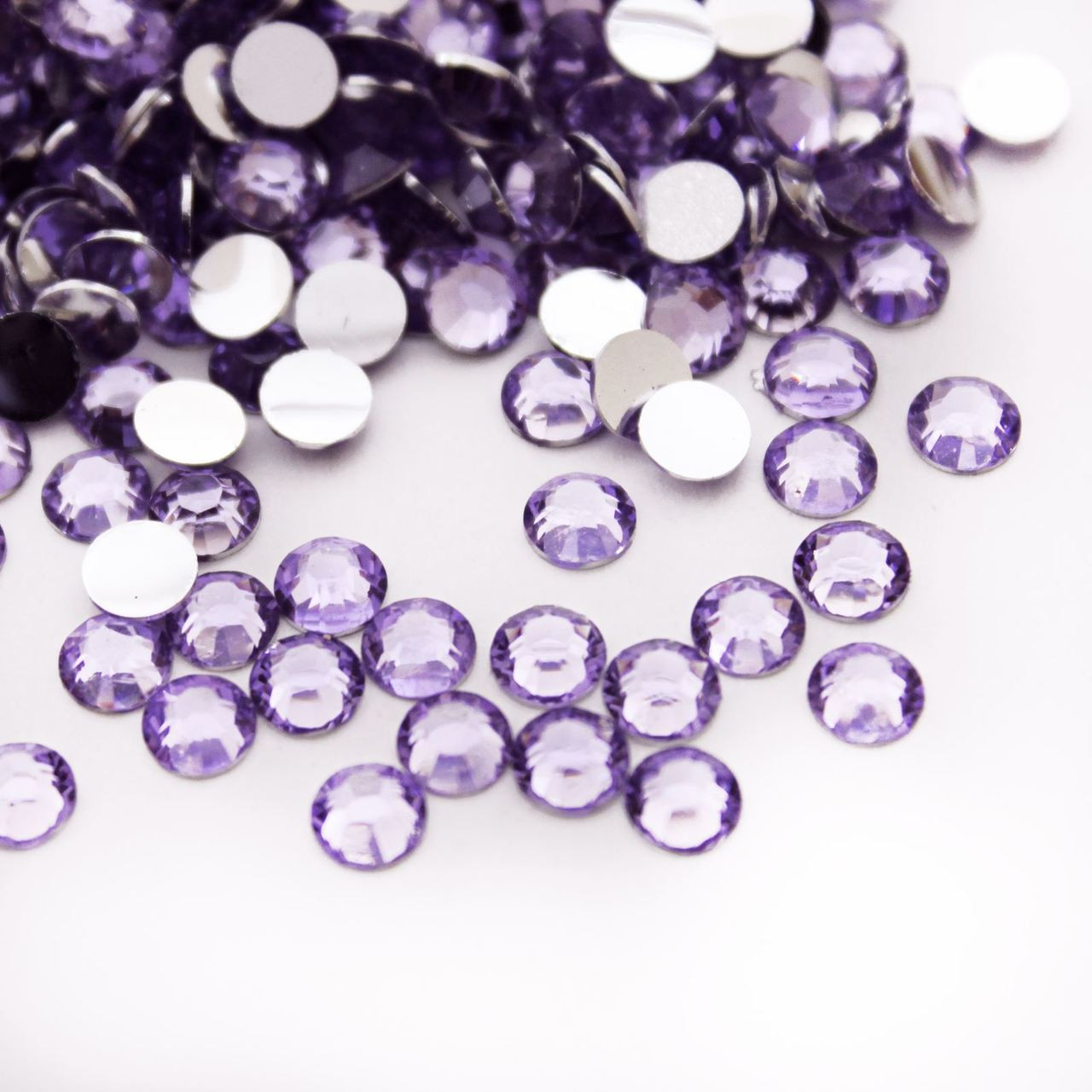 Flatback Rhinestones, Butterfly, 10mm, 10000-pc, Light Purple