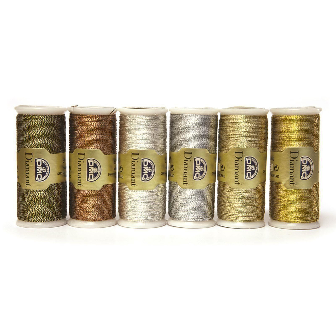 DMC Diamant Metallic Thread 35m Col D140 Black Gold Art & Craft