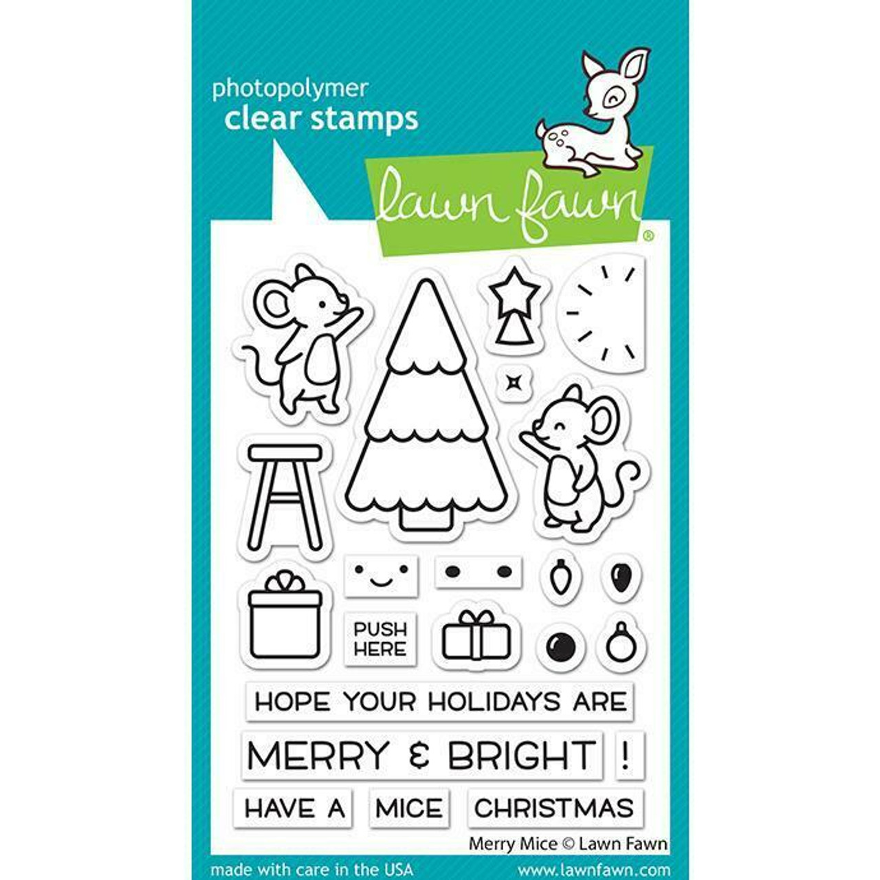 Lawn Fawn - Clear Stamps - Little Snow Globe: Bear