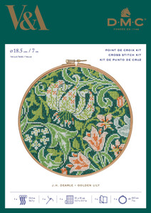 DMC Counted Cross Stitch Kit V&A Museum - William Morris & Co Golden Lily DMC Counted Cross Stitch Kit V&A Museum - William Morris & Co Golden Lily