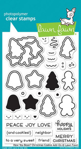 Lawn Fawn How You Bean? Christmas Cookie Add-On 4X6 Clear Stamp Set