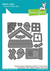 Lawn Fawn Build-A-House Halloween Add-On Custom Craft Dies