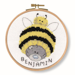 DMC My Dinky Bear Cross Stitch Kit - Bumble Beanie DMC My Dinky Bear Cross Stitch Kit - Bumble Beanie
