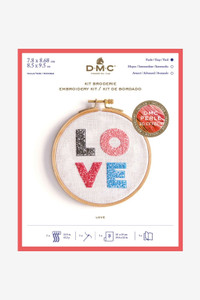 DMC Embroidery Kit - Love DMC Embroidery Kit - Love