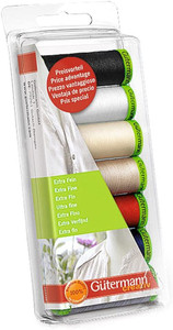 Gutermann 7 Thread Set: Extra Fine - Assorted Colours Gutermann 7 Thread Set: Extra Fine - Assorted Colours