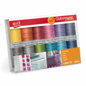 Gutermann 12 Thread Set: 100% Cotton No.30 - Col 2 Gutermann 12 Thread Set: 100% Cotton No.30 - Col 2