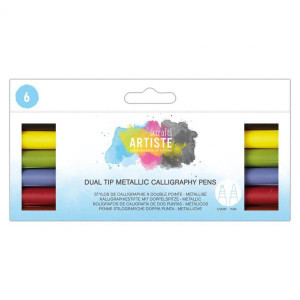 docrafts ARTISTE Dual Tip Calligraphy Pens - Multi Coloured docrafts ARTISTE Dual Tip Calligraphy Pens - Multi Coloured